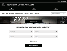 Tablet Screenshot of flowlexusofwinston-salem.com